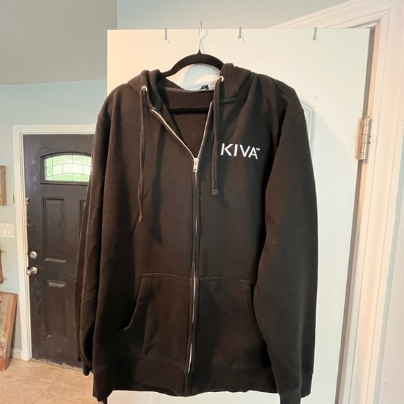 ~KIVA~ Black Zip-Up Hoodie - Picture 1 of 6